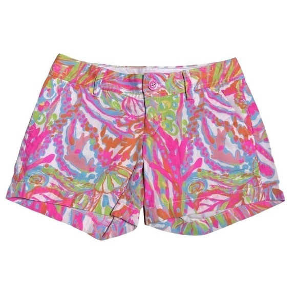 Lilly Pulitzer Callahan Shorts - Scuba to Cuba - Size 00 - Picture 1 of 6